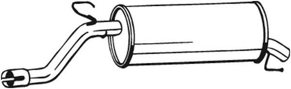 Глушитель OPEL Corsa D (06-) задняя часть BOSAL 185-685 BOSAL