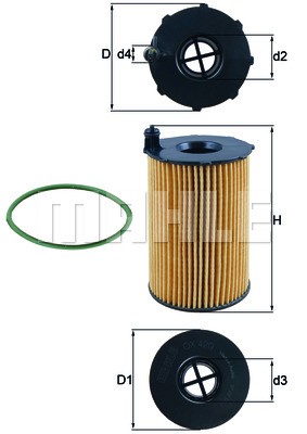AUDI A5/S5/ A6 [C7,4G]/ A7/ Q5 OX420D MAHLE KNECHT