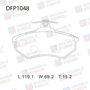 Колодки тормозные дисковые Double Force DFP1048 DFP1048 DOUBLE FORCE
