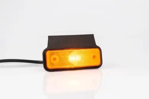 фонарь габаритный! LED, жёлтого цвета, 102х36мм, с кронштейном, проводом 0.5м\ S FT004ZKLED FRISTOM