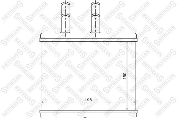радиатор печки  8205014SX 82-05014-SX STELLOX