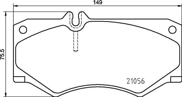 P50134 колодки дисковые! передние\ MB 207D-510D 77-94 P50134 BREMBO