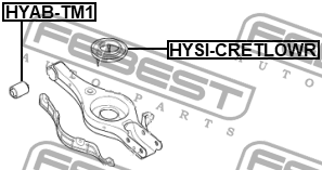 Проставка задн пружины нижняя KIA OPTIMA 2010- HYSI-CRETLOWR HYSI-CRETLOWR FEBEST