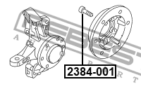 Шпилька колесная 2384-001 2384-001 FEBEST
