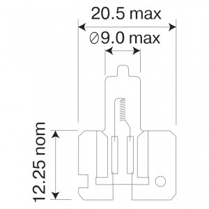 Автолампа H2 12V 55W 52222 MAYAK
