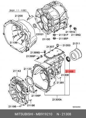 Сальник хвостовика раздатки MB919210 MB919210 MITSUBISHI