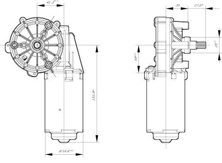 Мотор стеклоочистителя Scania 4 Serie 0986337209 BOSCH