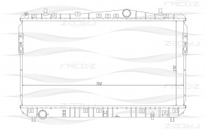 Радиатор CHEVROLET Lacetti/Nubira 05- KK0129 KK0129 FREE Z