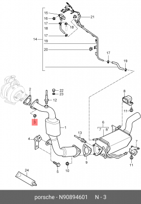 Гайка выпускного коллектора м8, VAG AD/VW VAG N 908 946 01 N 908 946 01 VAG