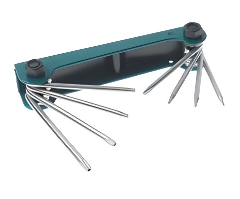 Набор ключей TORX T5H-T10H,T15H,T20H складной c отверстием 8 предметов ROCKFORCE RF5087TF ROCK FORCE