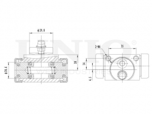 Цилиндр тормозной колесный BRC-20592 UNIO