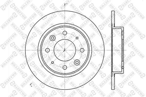 диск тормозной задний!\ KIA Clarus 1.8/2.0 96> 6020-3503-SX STELLOX