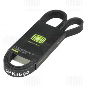 Ремень приводной УАЗ 3151 Hunter/3163 Patriot (дв. змз. 51432 Евро-4) ГУР A/C+ ( 6PK1690 TRIALLI