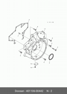 401106-00442 Сальник, 65.01510-0040 401106-00442 DOOSAN