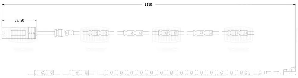 Датчик износа колодок BMW 1 (E81) (07-) зад. L=1110 (PFS 0067) PFS 0067 TRIALLI