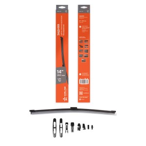 Щетка стеклоочистителя задняя бескаркасная 350мм (14) 8 адаптеров AWB-R-350 AIRLINE