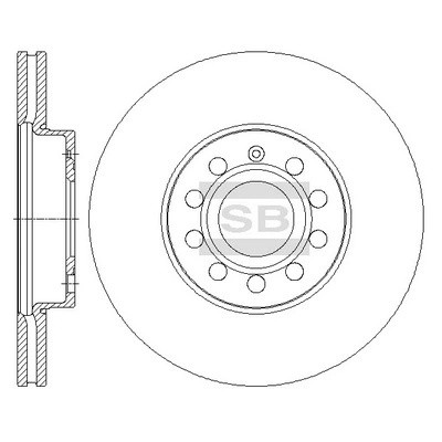 Диск тормозной передний SKODA OCTAVIA (5E) SD5405 SD5405 SANGSIN