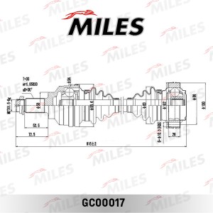 Привод в сборе задний BMW E39 2.3-2.8 95-03 (SKF VKJC1058) GC00017 GC00017 MILES