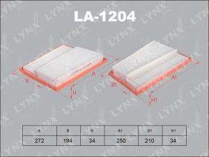 Фильтр воздушный подходит для MB C320D-350D(W204) 07/E280D-320D(W211) 05/CLK 320 LA-1204 LYNXAUTO