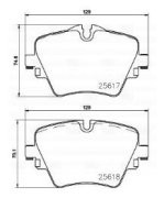 Колодки торм. BMW X1 (F48) (15-)/2 (F45) (14-) диск. перед. (PF 4059) PF4059 TRIALLI