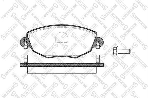 колодки дисковые п.! с антискрип. пласт.\ Changan, Ford Mondeo III 1.8i-2.5i/2.0 787-000B-SX STELLOX