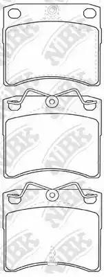 Колодки тормозные VW T4 (90-) (2.0/2.4/1.9 TDI/2.5 TDI) (4шт.) NIBK PN0278 NIBK