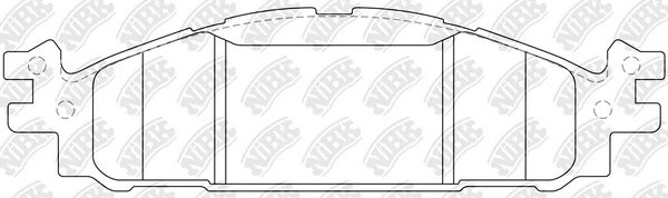 Колодки тормозные дисковые FORD Explorer 3.5 05-/ Taurus V 3.5 10- PN0622 PN0622 NIBK