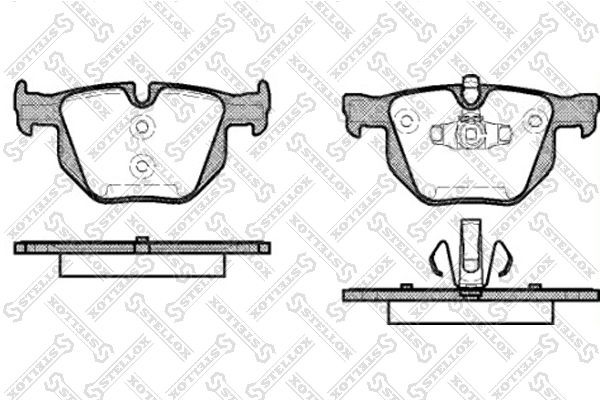 колодки дисковые з.\ BMW E90/E91 2.5/3.0/2.0D 05> 392-070-SX STELLOX