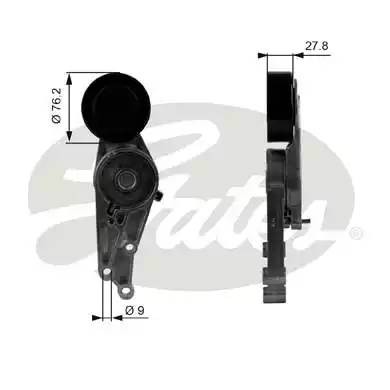 Ролик приводного ремня AUDI A4,A6 натяжителя (с демпфером) GATES T38207 GATES