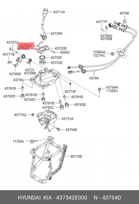 ШАРИК КПП СТАЛЬНОЙ, ШТАМПОВАННЫЙ 437542E000 HYUNDAI KIA