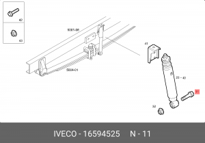 болт!\ IVECO 16594525 IVECO