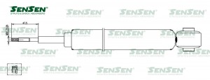 Аморт. зад. газ Volvo S 60 II / V 70 III 32130382 32130382 SENSEN