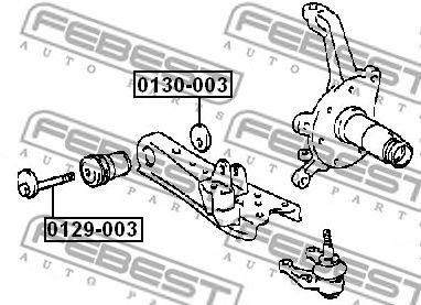Болт с эксцентриком TOYOTA HIACE/REGIUSACE 1989-2004 0129-003 0129-003 FEBEST
