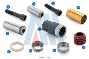 РМК суппорта Направляющая , Болт Направляющей , Втулка Направляющей , Резиновая  3148 ALCAN