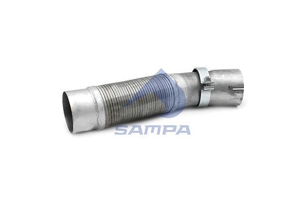 Труба выхлопная глушителя с гофрой цинк 204328 SAMPA
