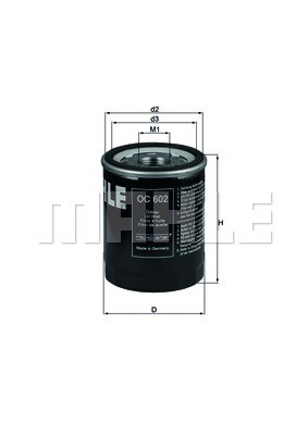 Фильтр масляный LAND ROVER Range Rover Sport MAHLE OC602 MAHLE KNECHT