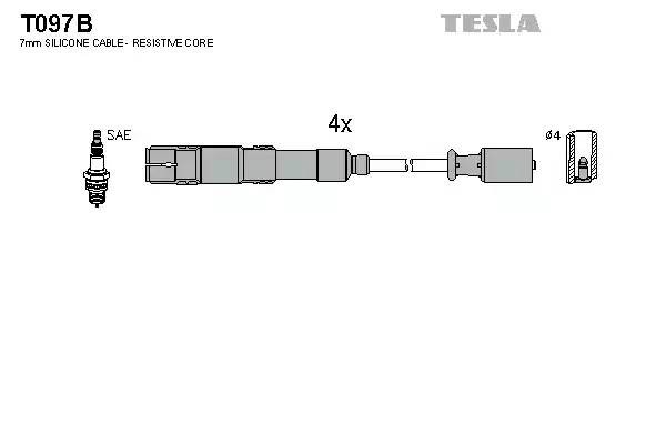 к-кт проводов!\ MB W2169/W245 1.5-2.0 04> T097B TESLA