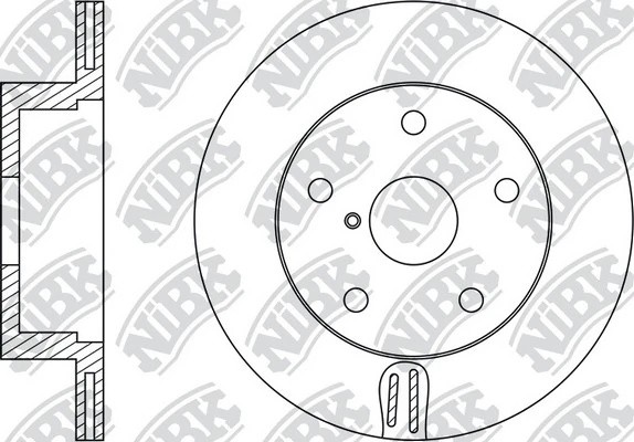 Диск тормозной SUBARU IMPREZA 00-/LEGACY 03-/OUTBACK 03-09  RN1508 RN1508 NIBK