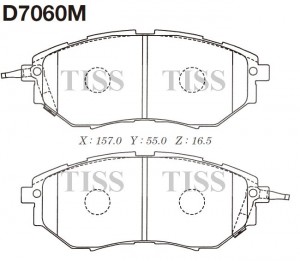 Колодки тормозные дисковые пер. Subaru Legacy BPE 03- D7060M D7060M MK KASHIYAMA
