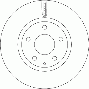 Диск тормозной MAZDA CX-5 (11-) передний (1шт.) TRW DF8052 TRW