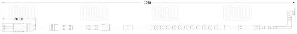 Датчик износа колодок BMW 5 GT (F07) (09-)/7 (F01) (08-) перед. L=1060 (PFS 4186 PFS 4186 TRIALLI
