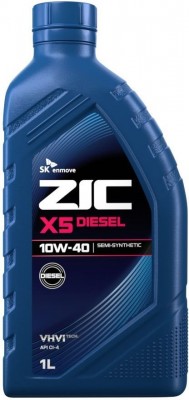 Масло моторное полусинтетическое ZIC X5 10W-40 Diezel 1л 132660 132660 ZIC