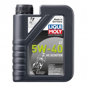 LiquiMoly 5W40 Motorbike 4T HC Scooter (1L) масло моторное! HC-синт., масло для  20829 LIQUI MOLY
