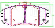 Колодки торм. Omoda C5 (22-) 4WD диск. перед. (PF 2312) PF2312 TRIALLI