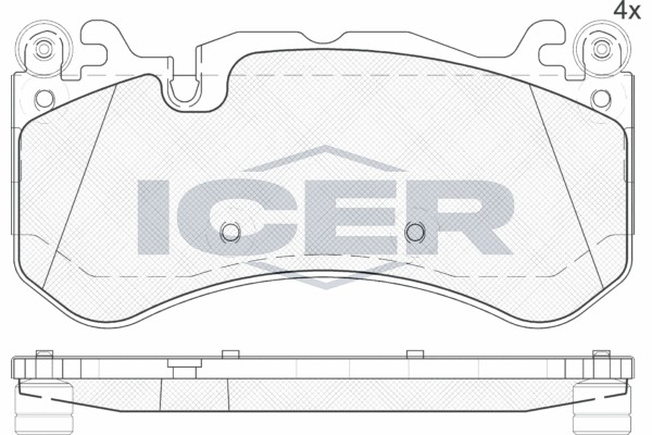 182079 колодки дисковые передние!\ MB C2166.0 06> 182079 ICER
