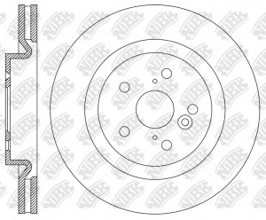 Диск тормозной HAVAL F7, F7x (19-) передний (перфорированный) (1шт.) NIBK RN2291DSET NIBK