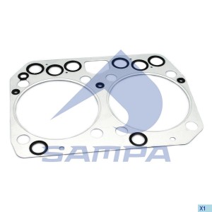 Прокладка головки блока MAN дв.D0826,0824 (на 2 цилиндра) SAMPA 022238 SAMPA