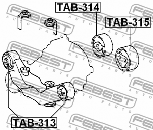 Опора дифференциала TAB-315 TAB-315 FEBEST