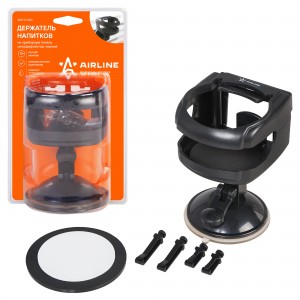 Держатель напитков универсальный черный AIRLINE ACH-D-002 AIRLINE