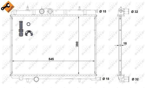 RENAULT SCENIC (2003-2009) 58327 NRF